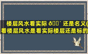 楼层风水看实际 🌴 还是名义(看楼层风水是看实际楼层还是标的)